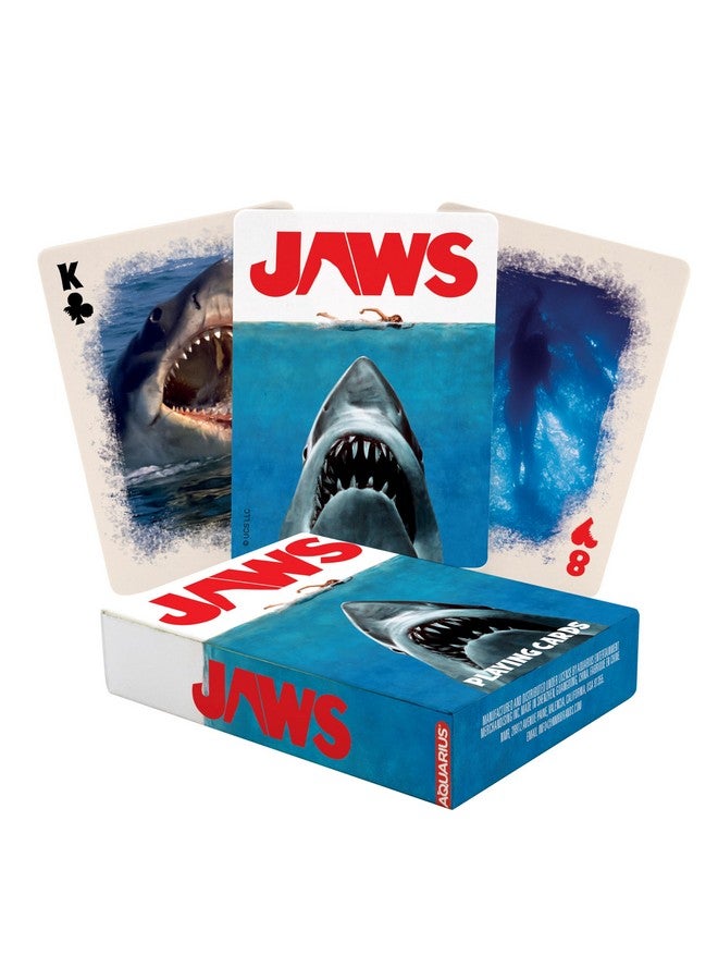 AQUARIUS Jaws Playing Cards - Jaws Themed Deck of Cards for Your Favorite Card Games - Officially Licensed Jaws Merchandise & Collectibles, 2.5 x 3.5 - Image 1