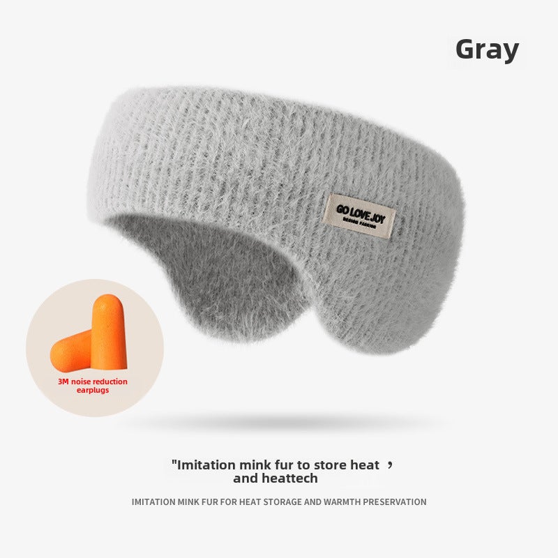 Winter Velvet Adjustable Earmuffs for Women Grey Earplugs [DEZ43]]