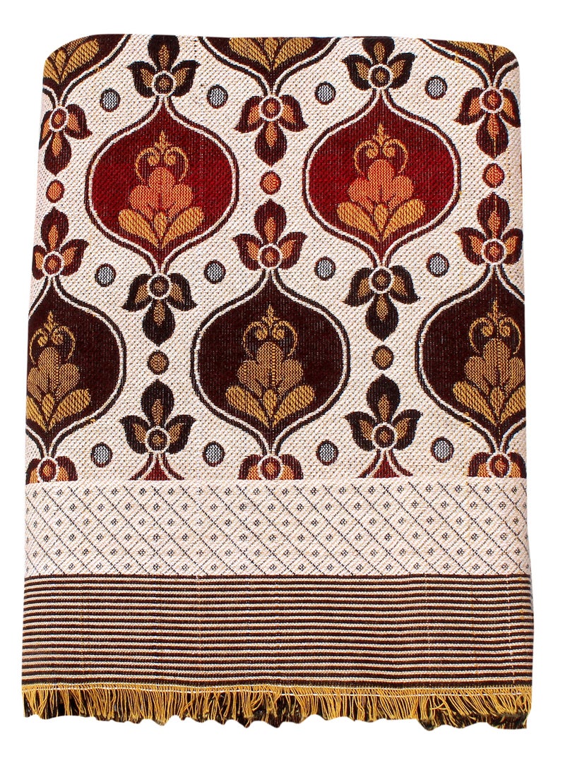 Mandhania Solance by Mandhania MayurPankh 3D Solapur Chaddar 100% Cotton Dailyuse Single Bed Blanket Pack of 1 - Image 1