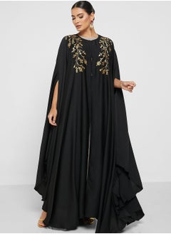 Cape Sleeve Embroidered Abaya