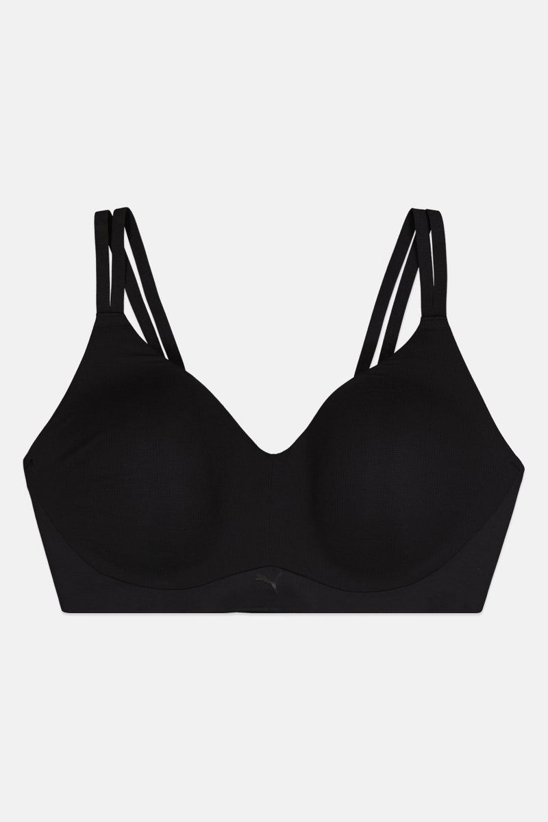 PUMA Women Padded Solid Bra, Black  - Image 1