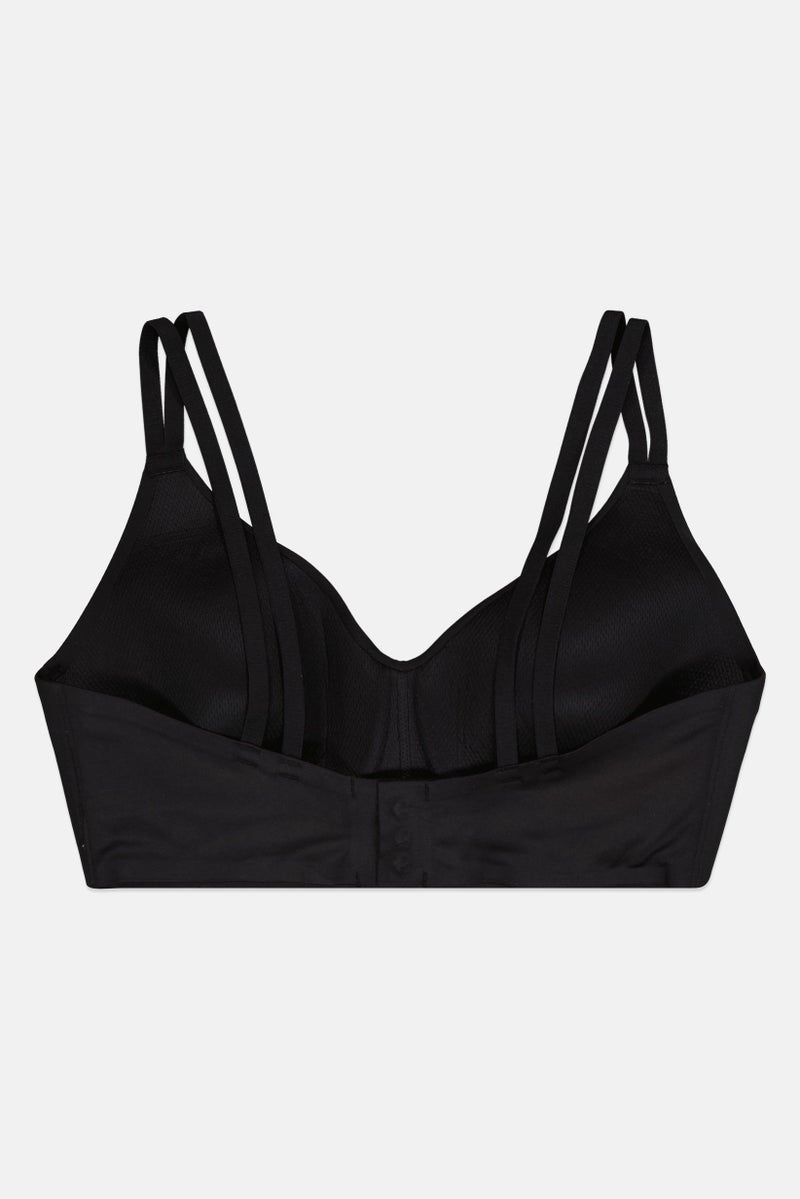 PUMA Women Padded Solid Bra, Black  - Image 2