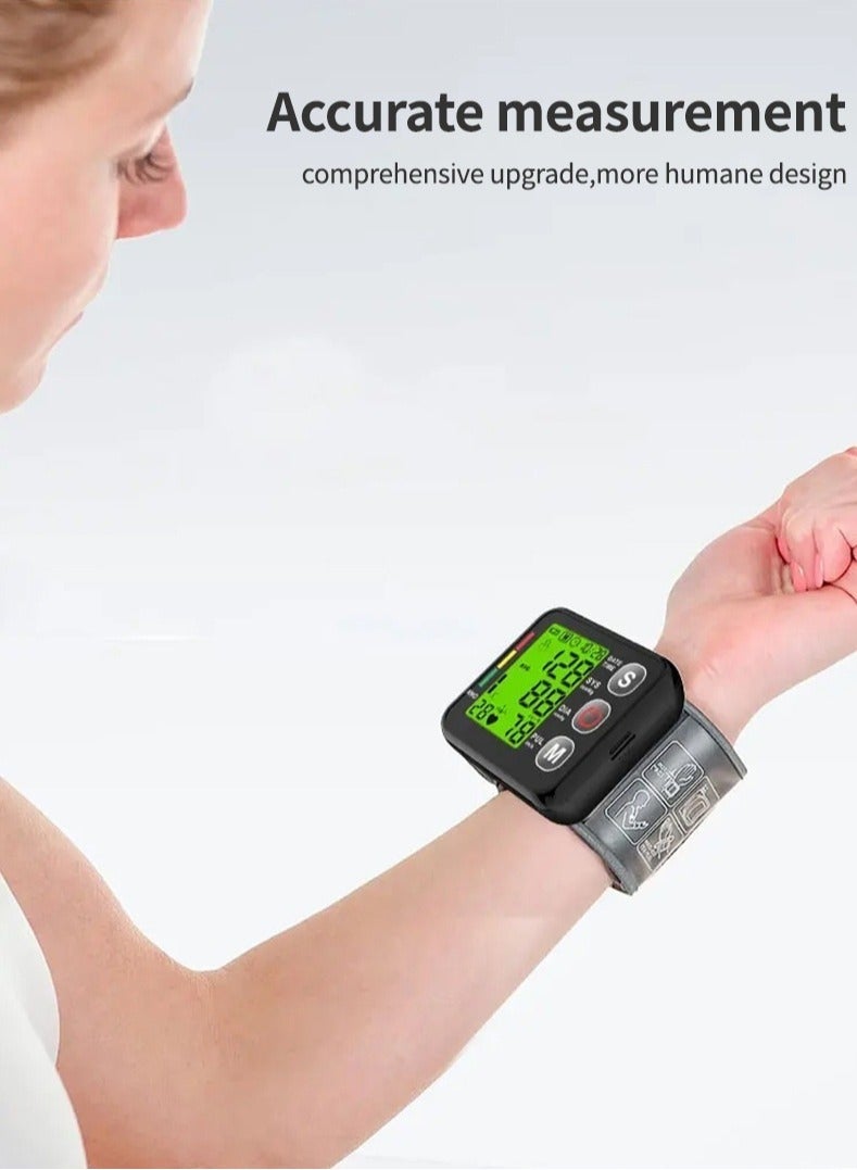 general Rechargeable Digital Wrist Blood Pressure Monitor with LCD Display, Voice Broadcast, Irregular Heartbeat Detection, and Memory for 2x99 Readings - Image 5