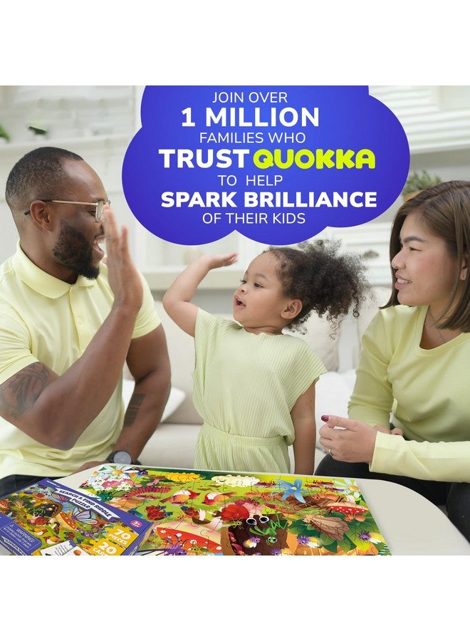 quokka Search And Find Puzzles For Kids Ages 4-6 - Riddle Kids Puzzles 6-8 Years Old - 70 Unique Pcs | 20 Illustrated Guessing Cards | Engaging Children Themes - Bugs Puzzle Gift For Toddlers 3-5 - Image 5