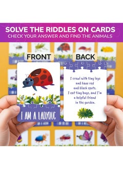 quokka Search And Find Puzzles For Kids Ages 4-6 - Riddle Kids Puzzles 6-8 Years Old - 70 Unique Pcs | 20 Illustrated Guessing Cards | Engaging Children Themes - Bugs Puzzle Gift For Toddlers 3-5  - Image 3
