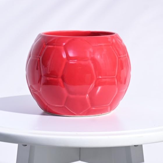 UGAOO Football Ceramic Pot (Red) - Image 1