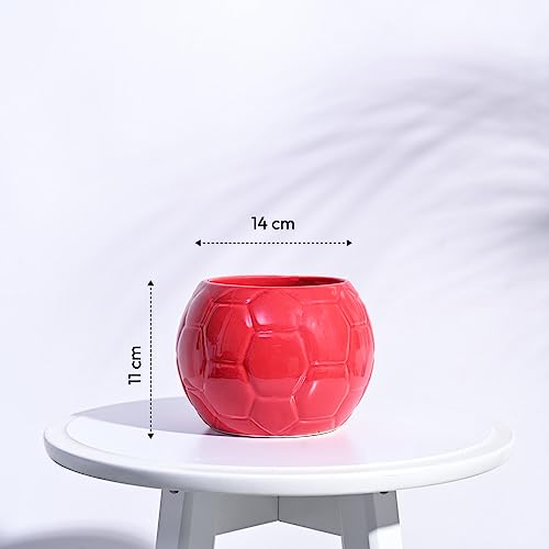 UGAOO Football Ceramic Pot (Red) - Image 4