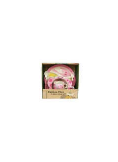 Bamboo bamboo fiber children's tableware, baby tableware set- butterfly  - Image 1