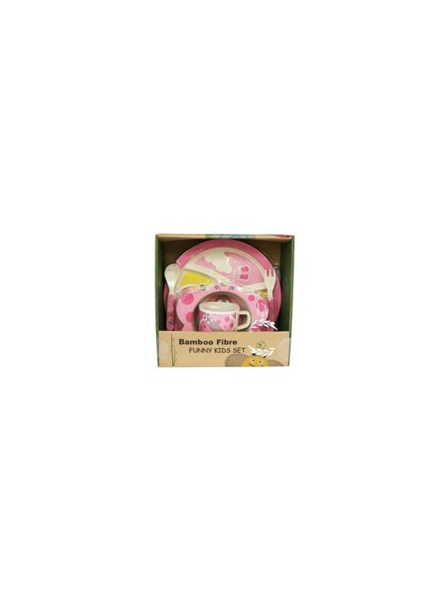 bamboo fiber children's tableware, baby tableware set- butterfly