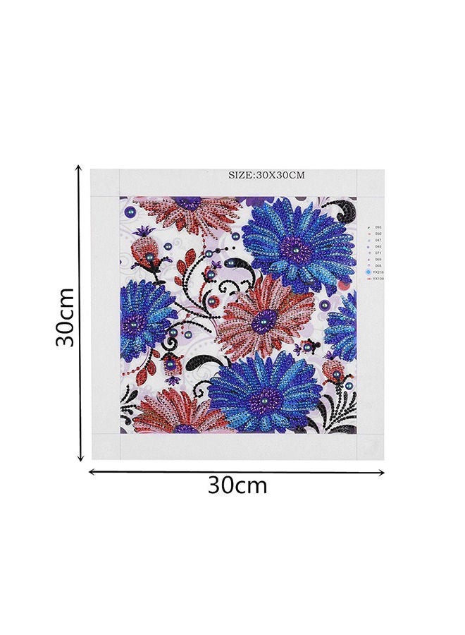 NIBEMINENT Diamond Painting Special Shaped Drill Embroidery Home Decoration Blue 40*2*30cm  - Image 3