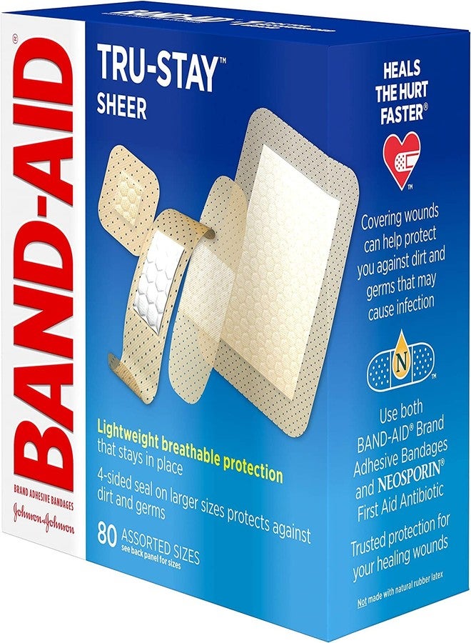 BAND-AID® Brand TRU-STAY™ Sheer Bandages Assorted, 80 Count - Image 4