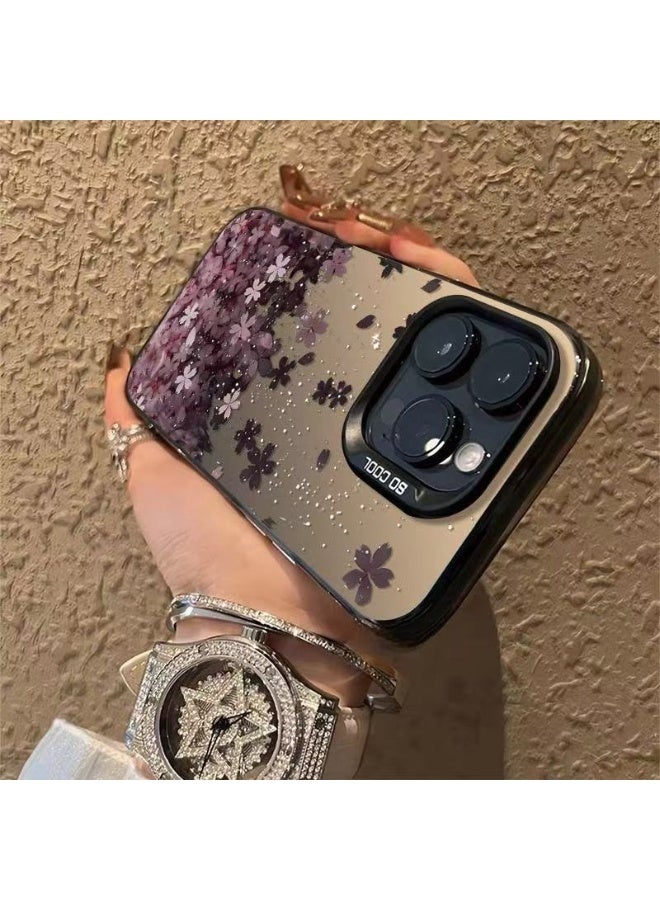 جراب iPhone 16 Pro Max وردي مزهر - تصميم أنيق على شكل زهرة، مضاد لبصمات الأصابع، مقاوم للصدمات، ومضاد للخدش، مصنوع من مادة TPU الناعمة - Image 3