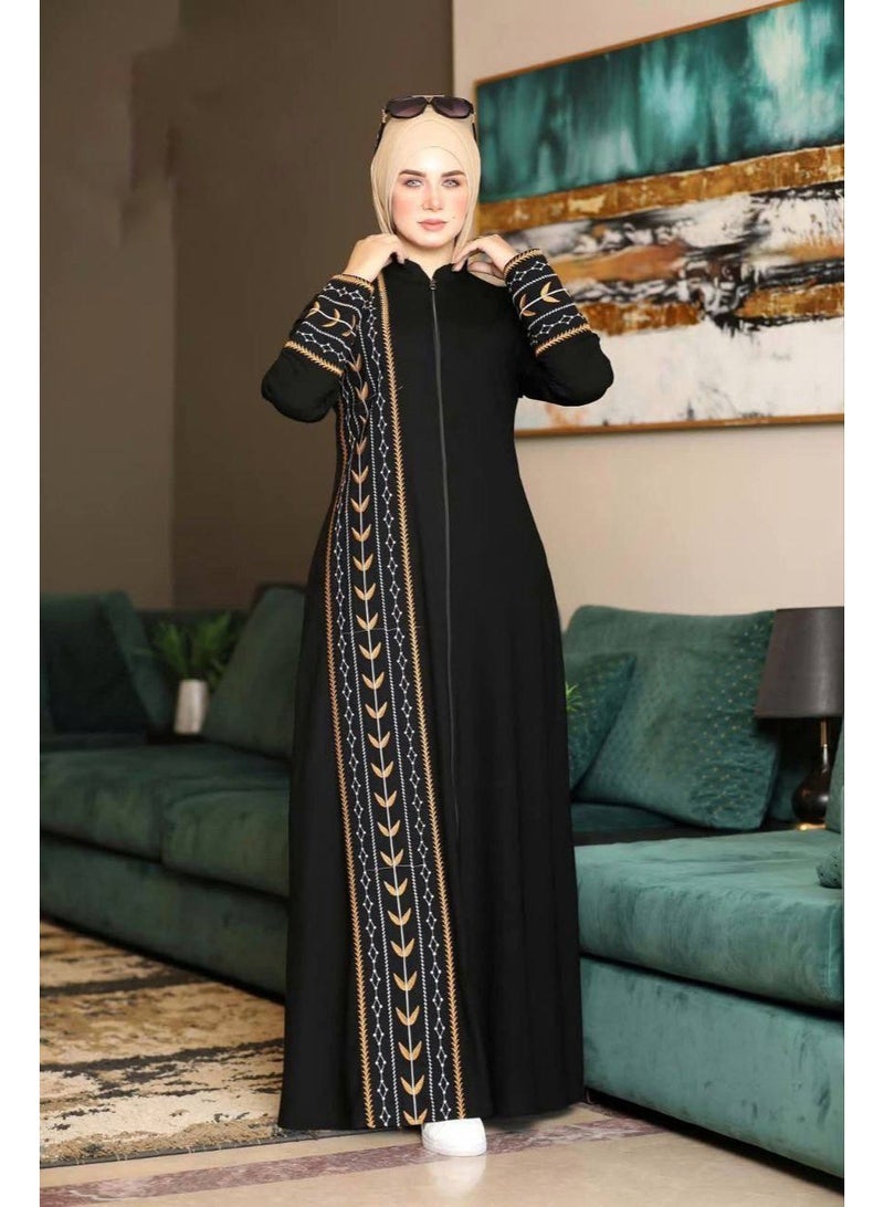 عباية كريب سعودي مستورد – أناقة مريحة مقاس 1: عرض 60 سم – مناسب لحد 85 كجم - Image 5