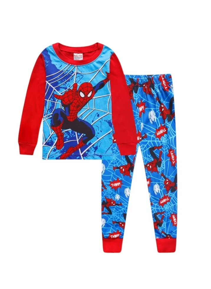 D'Daniela Daniel - Boys' Webbed Wonder Pajama Set - Long Sleeve