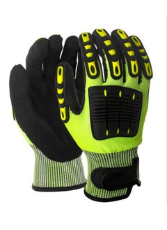 KASTWAVE Construction Work Gloves, Safety Work Gloves, Durable, Shock-Absorbing, Anti-Cut, Anti-Impact, and Wear-Resistant, Warehouse Job Car Repair Utility Yard Glove for Men Women (Size: L)  - Image 1