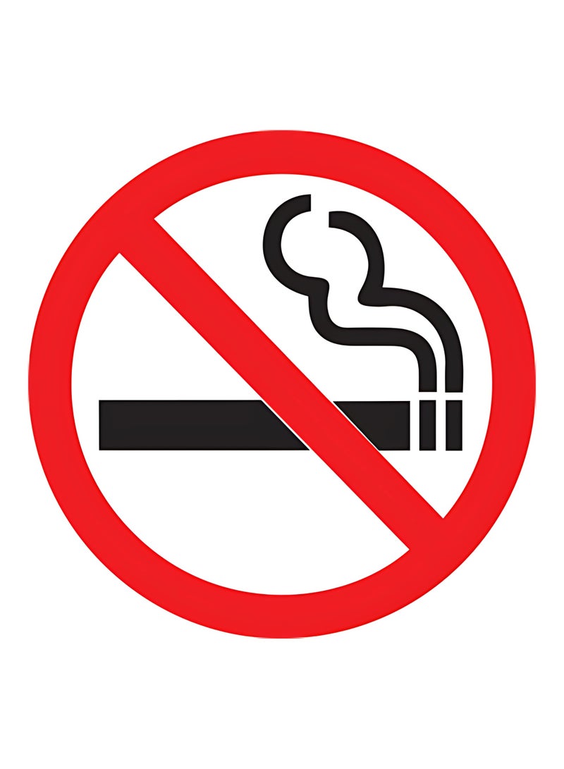 Arab Land Solutions No Smoking Logo Vinyl Sticker - 6 Inch
