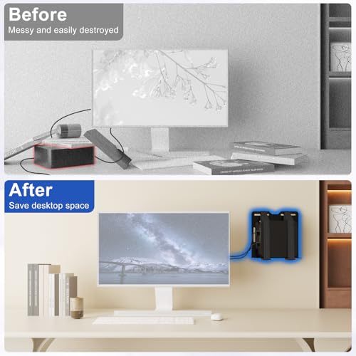 Bedycoon Mini PC Mount for GMKtec, Wall and VESA Mount for GMKtec G3/PLUS, G5, G9, M2 Pro, M3/Plus, M5 PLUS, M6, M7/ Pro, K1, K2, K3 Pro, K6, K7, K7P, K8/ PLUS, K10, K11 Adjustable Mini PC Mount with Screws - Image 5