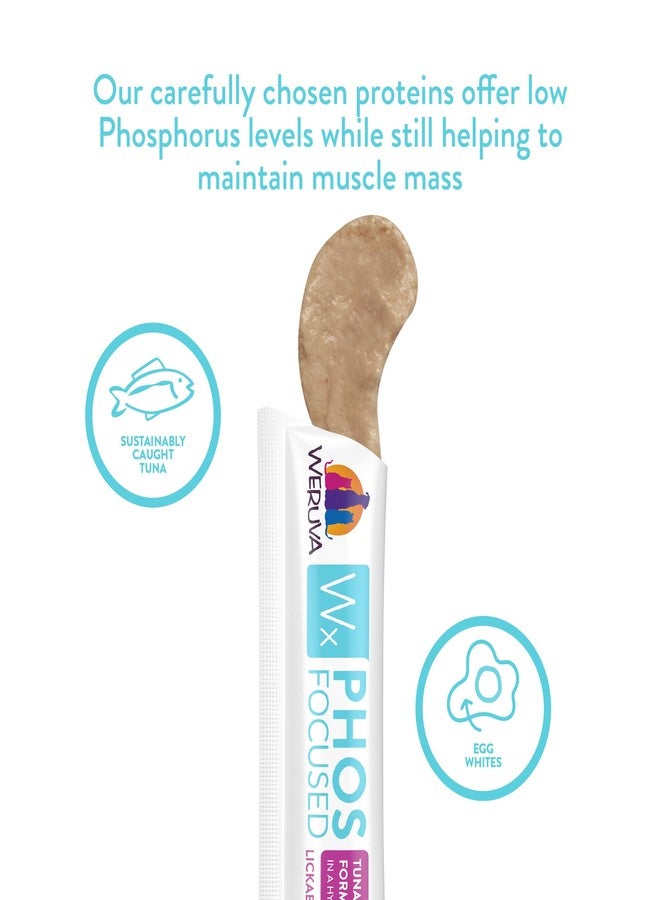 Weruva Wx Phos Focused, Tuna Formula Lickable Cat Treats, 0.5oz Tube, Pack of 5 - Image 3