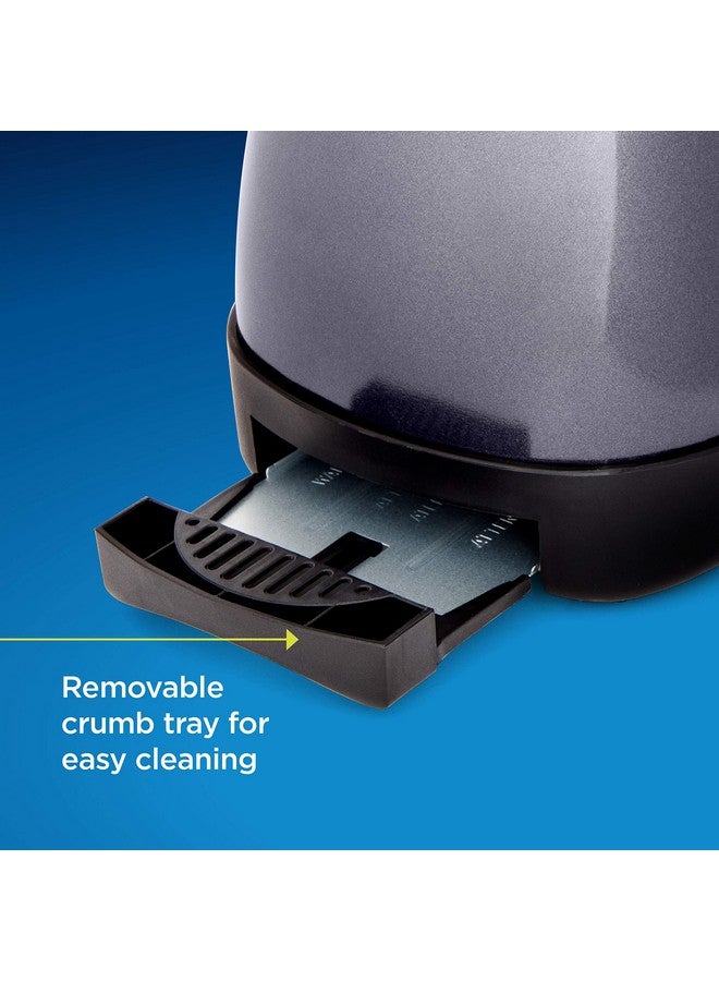 Oster 2 Slice Bread Bagel Toaster Metallic Grey - Image 4