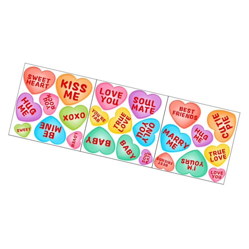 Heart Shaped Motivational Quotes Stickers Self Adhesive Easy Apply Remove Decor - Image 2