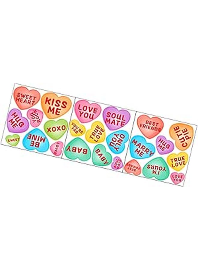 Heart Shaped Motivational Quotes Stickers Self Adhesive Easy Apply Remove Decor - Image 1