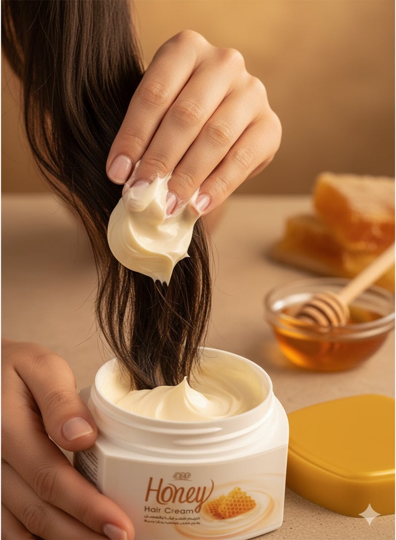 إيفا كريم شعر بالعسل – تغذية عميقة ولمعان للشعر الجاف أو التالف – 185 جم - Image 3