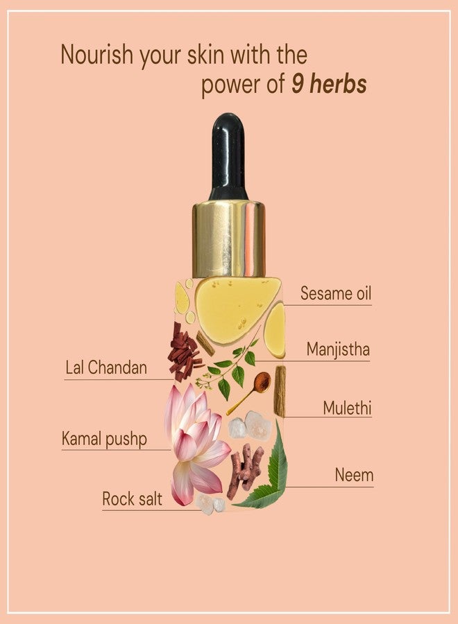 Omdhatu Mukh Kanti Glow Face Oil | Hydrates Skin | Anti-Aging | Reduces Pigmentation | Treats Acne & Moles | Evens Skin Tone | Natural SPF 90% Sun Protection Pack of 1 (30ML) - Image 2