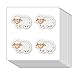 GUVSPTI Sheep Lamb 1in for Scrapbooking Arts Craft Kids DIY Calendars Journals 80Pack - Image 3