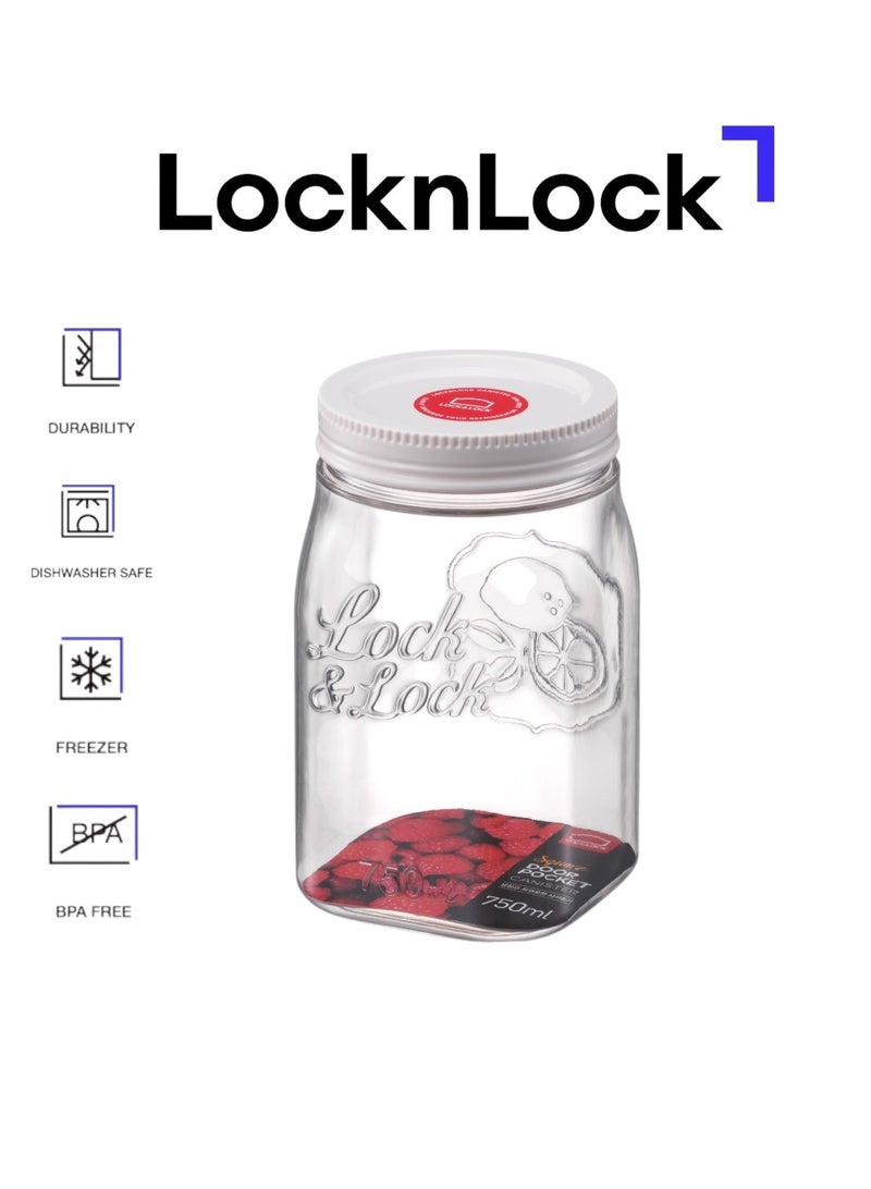 LOCK & LOCK حاوية لوكن لوك بسعة 750 مل لجيب الباب - حاوية طعام خالية من BPA مع ختم سيليكون للحفاظ على النضارة - Image 1