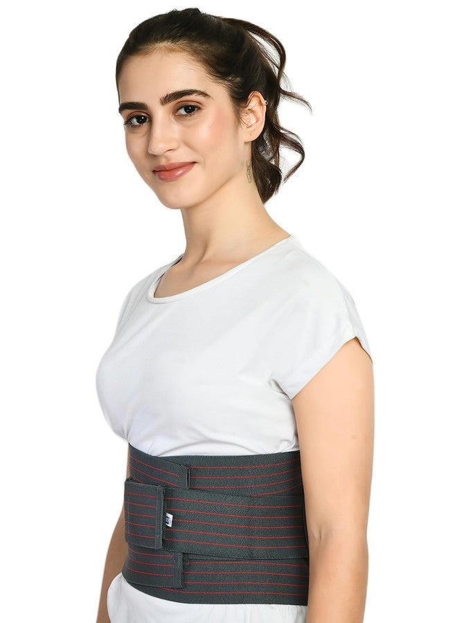 ZEDAN Lumbo Sacral Belt With Double Strapping, Back Support For the Lumbar Spine, Pain Relief, Back Brace for Men and Women, Grey (M) - Image 2