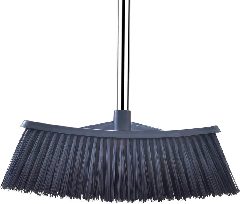KIKITOY Heavy-Duty Outdoor Broom with 62-Inch Stainless Steel Handle - 36-Inch Wide Plastic Broom Head for Garage, Yard, Sidewalk - No Bend Sweeping, Durable & Lightweight - Image 1