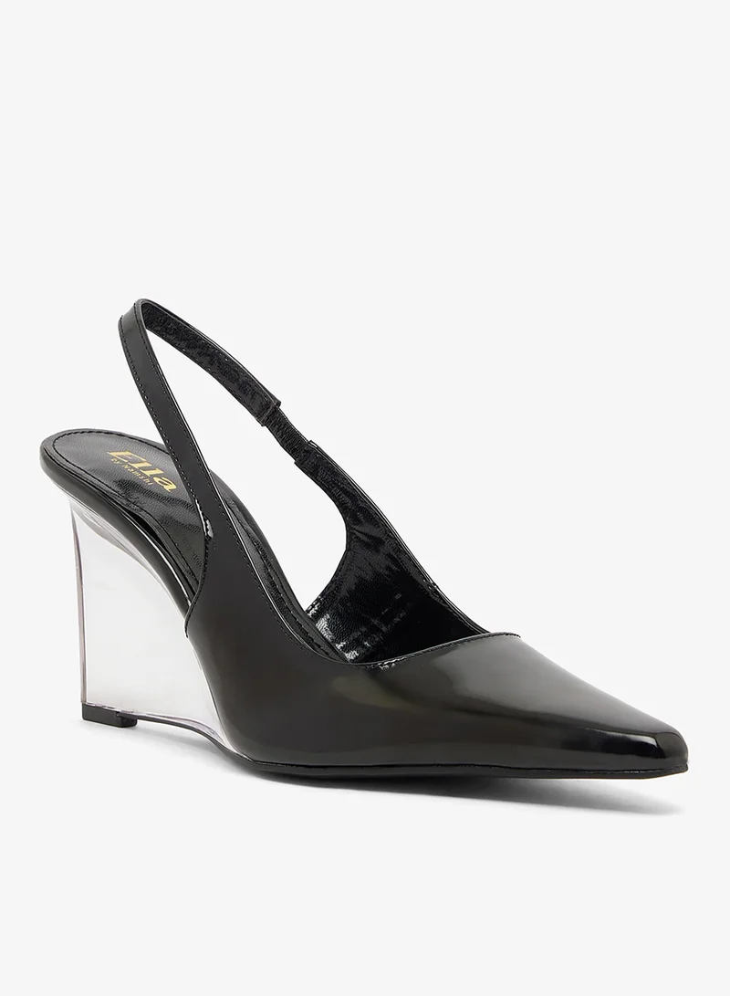 ELLA Sling Back Pumps With Wedge Heel