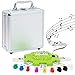 Yinlo Mexican Train Domino Set with Sound Effect Dominoes Set for Travel 91 Tiles Double 12 Colored Dominoes Travel Game Set with Aluminum Case - Image 3