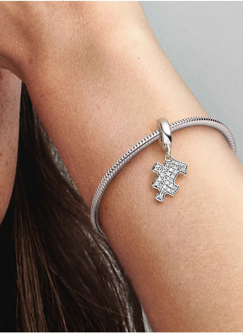 PANDORA Sparkling Puzzle Piece Dangle Charm