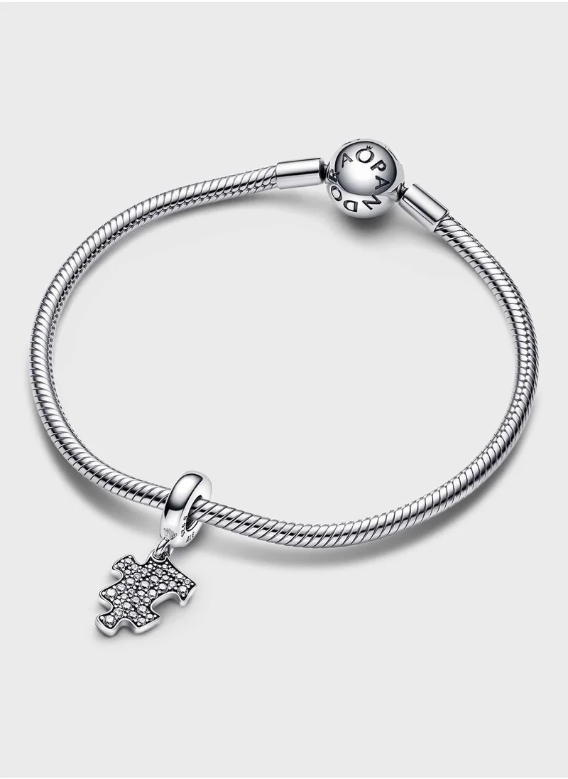 PANDORA Sparkling Puzzle Piece Dangle Charm