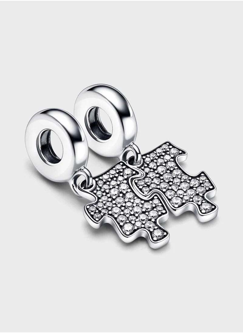 PANDORA Sparkling Puzzle Piece Dangle Charm