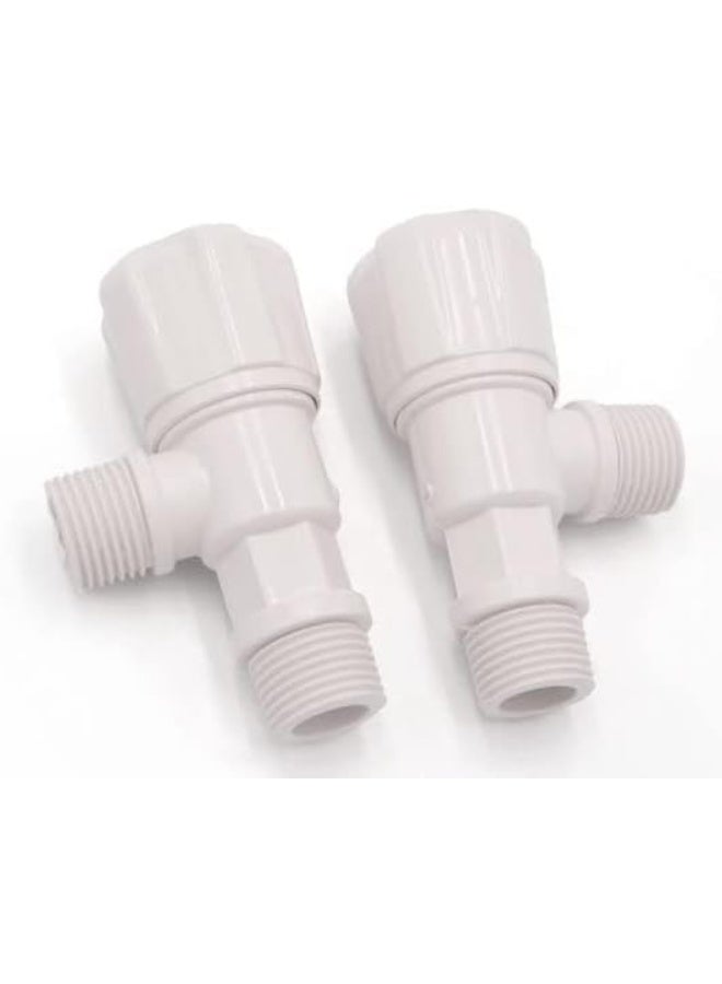 Royal Apex Pack Of 2 Pvc-U Water Supply Fittings Angle Valve - Image 4