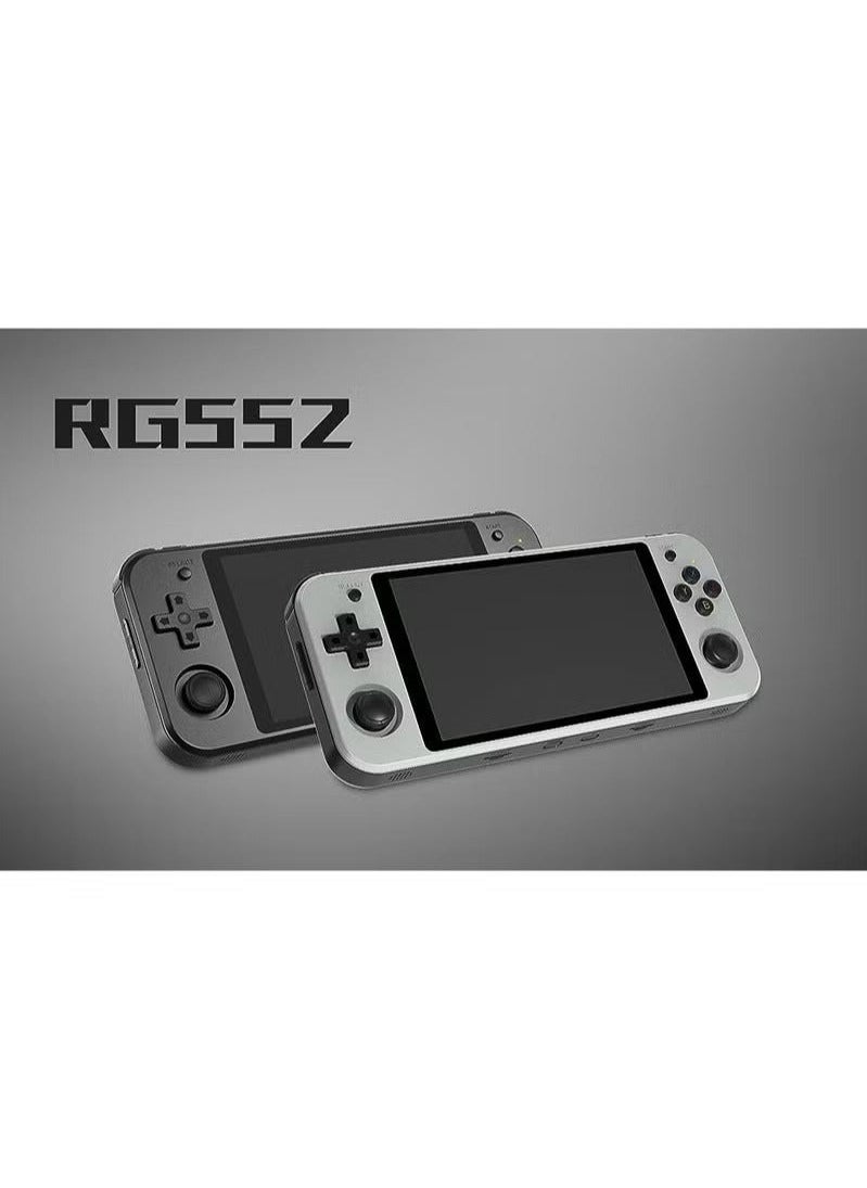 ANBERNIC  - RG552 Handheld Android/Linux Dual System Game Console, High-Speed EMMC 5.1, Built-in 6400 mAh Battery, 5.36-inch Touch Screen (16+64GB, 17000+ Games, Black) - Image 1