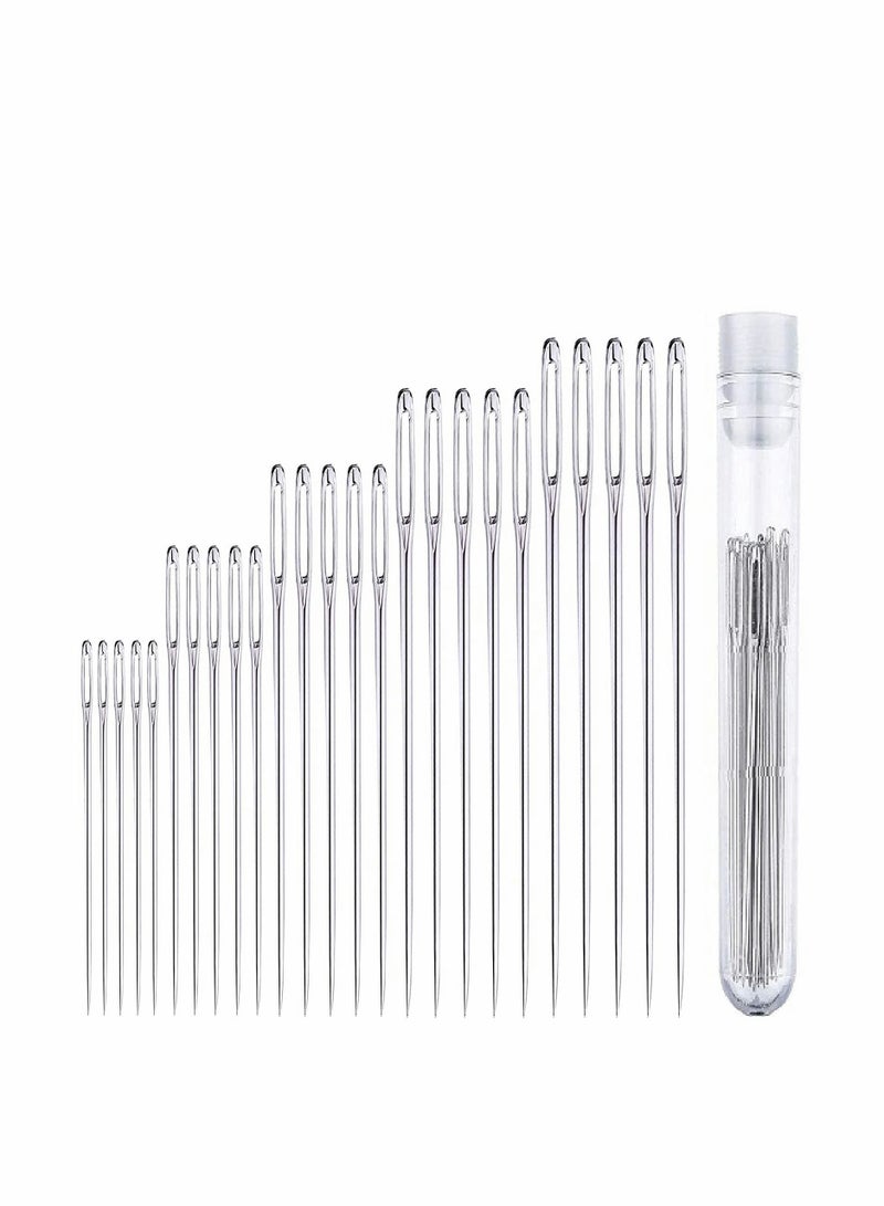 Excefore Large Eye Needles,Large Eye Stitching Needles for Hand Sewing, Assorted Sizes, Sewing Needles, Needles, Needles for Sewing, Embroidery Needles for Hand Sewing, Sewing Needles, 25 Pcs - Image 1