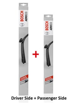 BOSCH Aeroeco Front Window Wiper Blades Driver Side And Passenger side For Ford Mustang Mar. 2009 - 2022  - Image 1