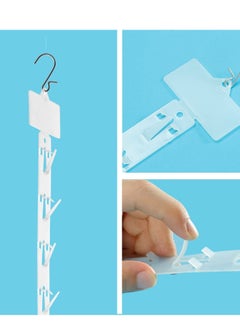 Y&D 12 Pieces Station Hanging Merchandise Strips with Hooks Display Clip on Strip Label Header for Retail Store  - Image 4
