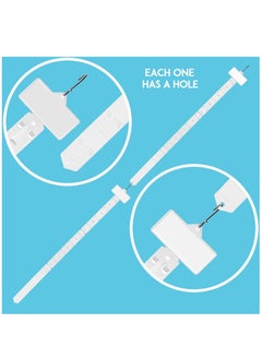 Y&D 12 Pieces Station Hanging Merchandise Strips with Hooks Display Clip on Strip Label Header for Retail Store  - Image 5
