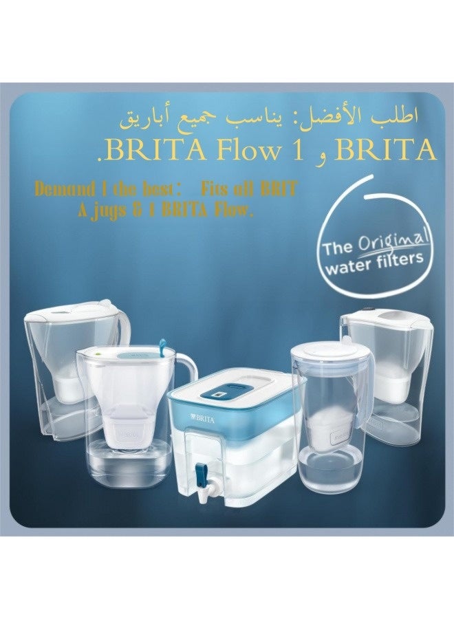 بريتا عبوة من 6 قطع من خراطيش فلتر المياه BRITA MAXTRA PRO الكل في واحد - عبوة إعادة تعبئة أصلية من BRITA تعمل على تقليل الشوائب والكلور والمبيدات الحشرية والترسبات الكلسية للحصول على مياه الصنبور بمذاق أفضل - Image 3