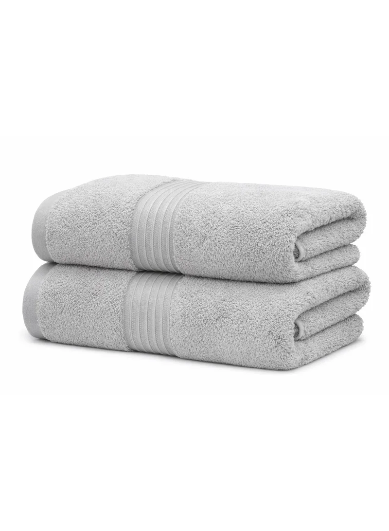 Bliss Casa Bliss Casa 2-Piece 100% Combed Cotton Bath Sheets (90x180 cm) - 550 GSM Large Bath Towels Quick Dry Highly Absorbent - Thick Soft Hotel Quality Bathroom Towels for Bath and Spa