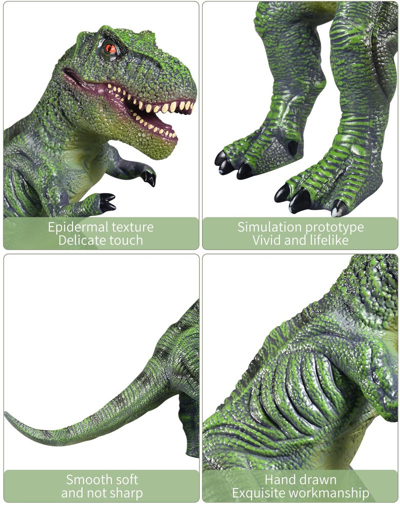 YONGJULE Large Dinosaur Toys 28 Tyrannosaurus Rex Soft Dinosaur Toys for Kids 35 Big Inflatable Dinosaur for Boys Girls Toddler Dinosaur Party Favors Tyrannosaurus Rex - Image 3
