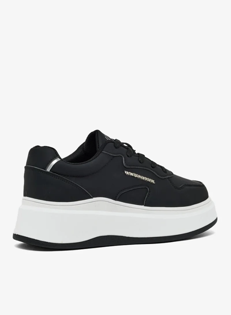 U.S. Polo Assn. Calista U.S. Polo Assn. Women’s CALISTA GLB 5PR Chunky Sole Sneakers - Black & White for Women | Best Price UAE