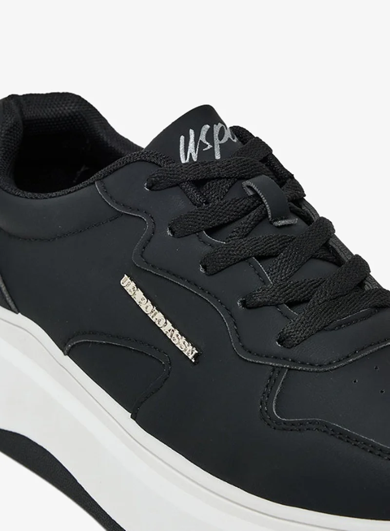 U.S. Polo Assn. Calista U.S. Polo Assn. Women’s CALISTA GLB 5PR Chunky Sole Sneakers - Black & White for Women | Best Price UAE