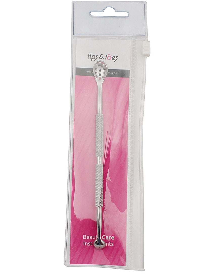 Tips&Toes - Tips&Toes Blackhead Remover Comedone Extractor Tool - Multiple Hole Spoon Whitehead Blemish Acne Removal - Skin, Facial, Pimple, JAPANESE Grade Stainless Steel - Image 1