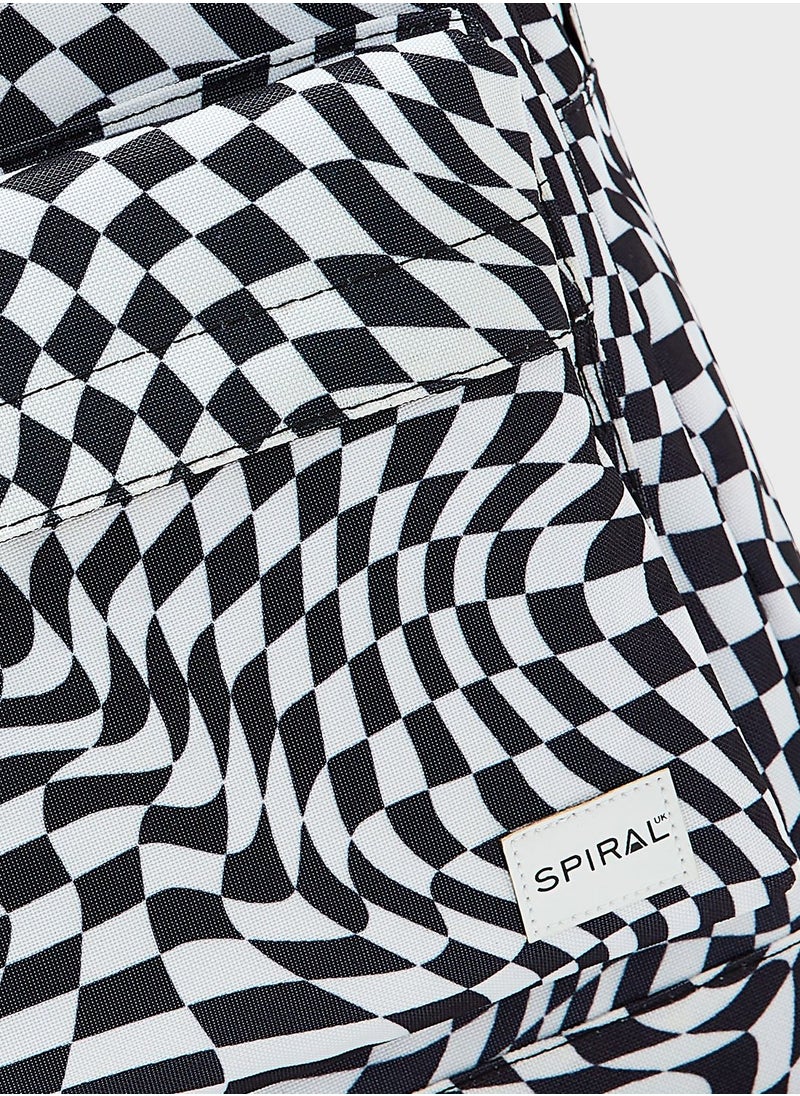 Swirl Printed Backpack