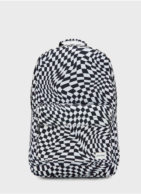 Swirl Printed Backpack